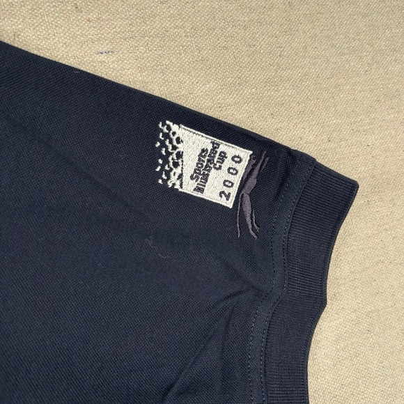 Vintage Slazenger Shirt Mens L Golf Polo Sports Illustrated Navy Blue Y2K Preppy - Picture 7 of 10